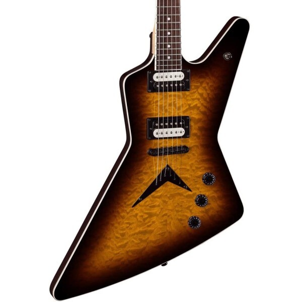 Dean ZX Quilted Maple Trans Brazilia, Indian Rosewood Fretboard 