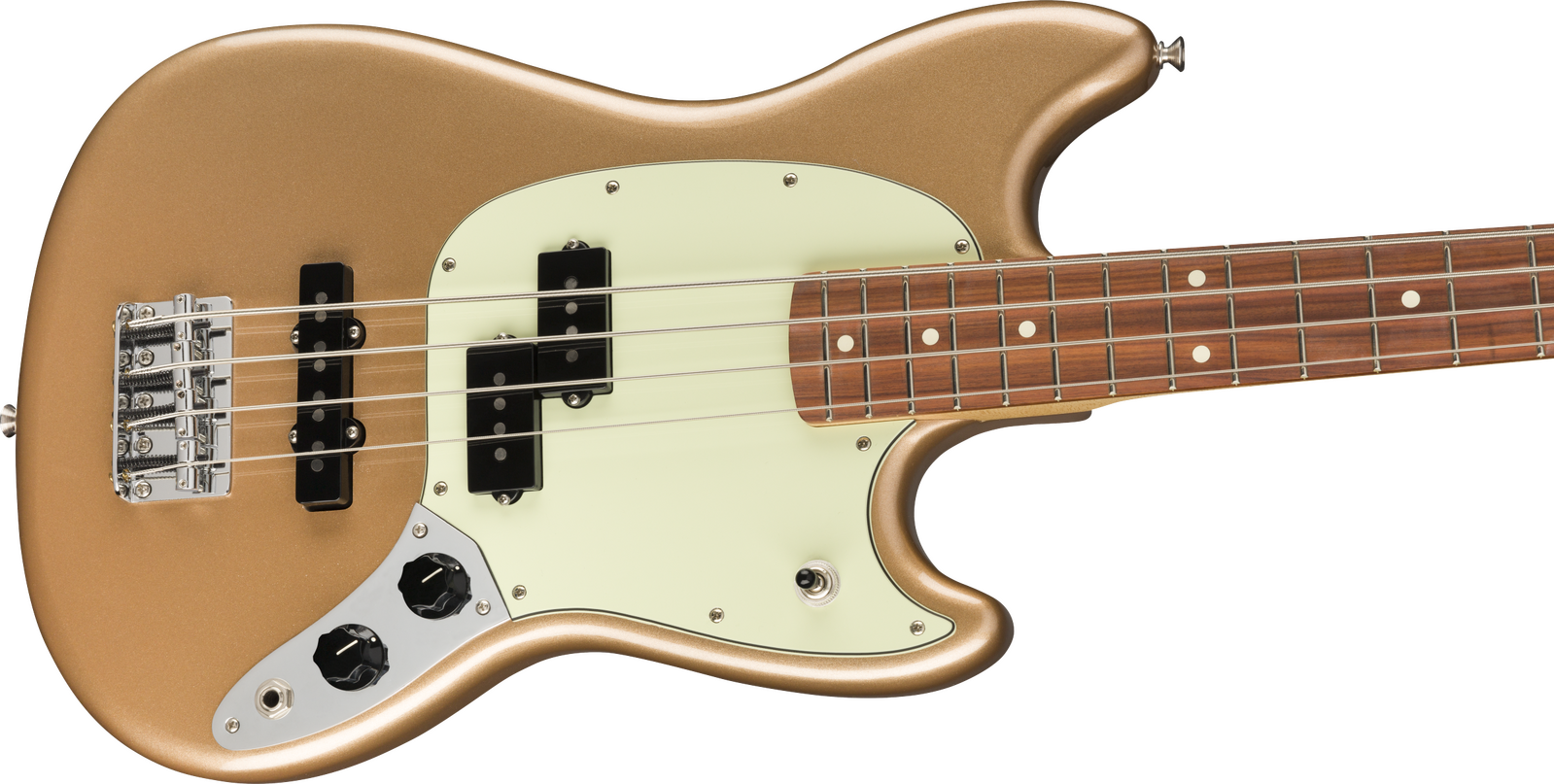 Fender Player Mustang Bass PJ, Pau Ferro Fingerboard, Firemist Gold