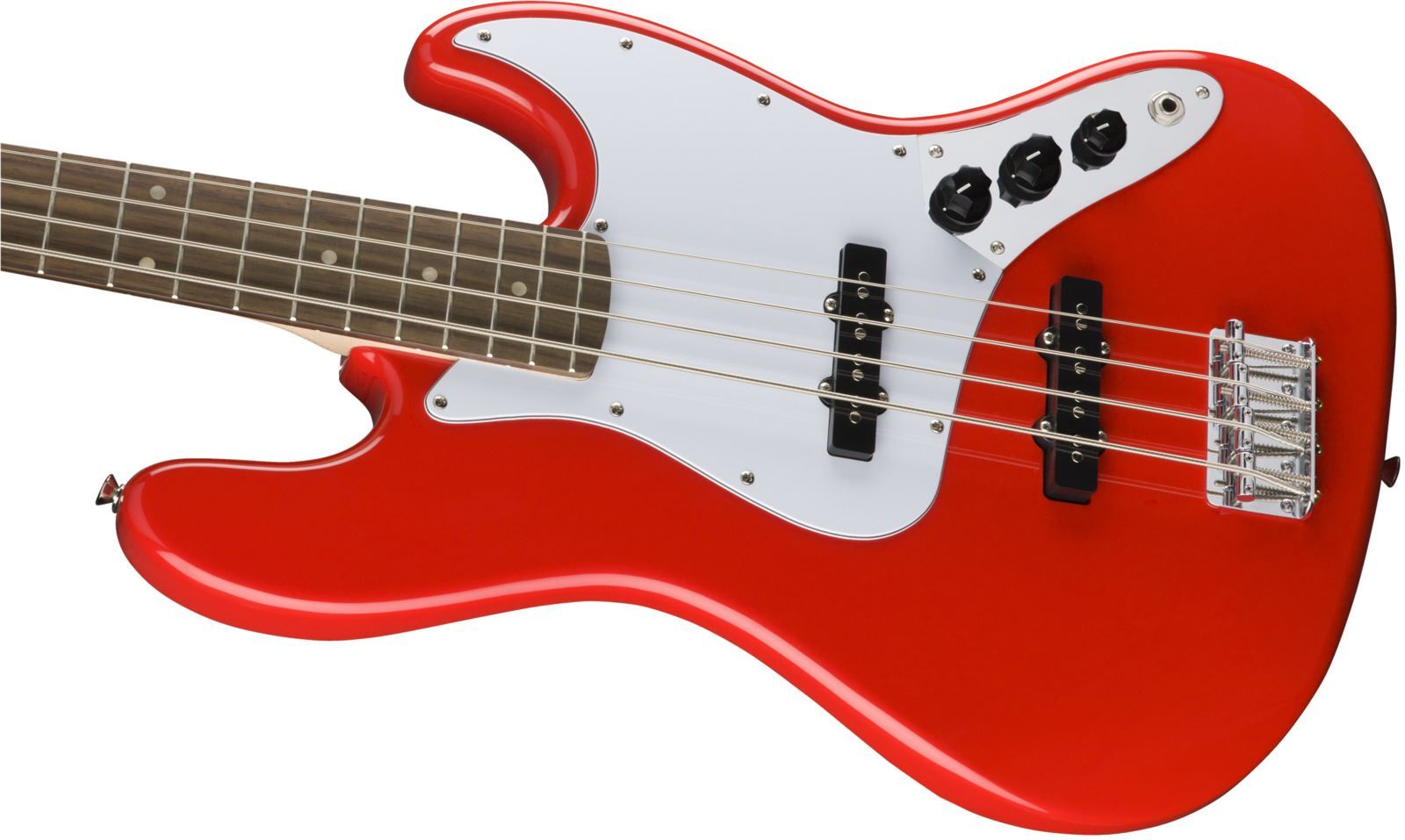 squier affinity jazz bass race red