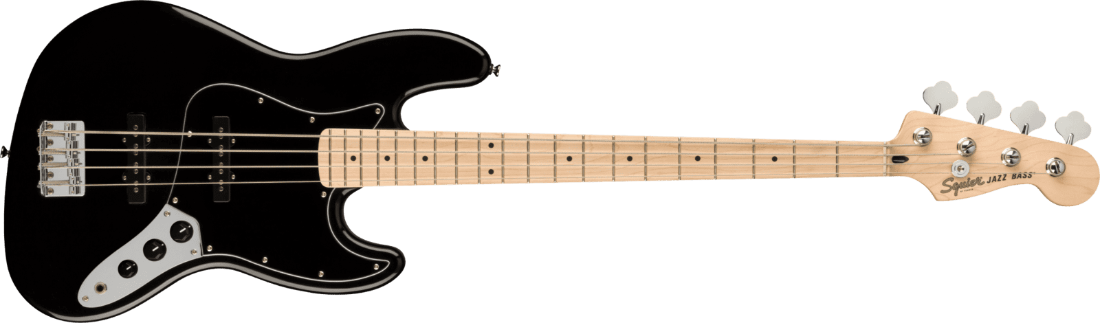 squier jazz bass black