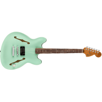 Fender Tom DeLonge Starcaster RW Fingerboard Chrome Hardware Satin Surf Green