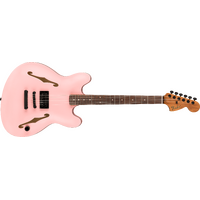 Fender Tom DeLonge Starcaster, RW Fingerboard, Black Hardware, Satin Shell Pink