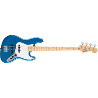 Fender Standard Jazz Bass, Maple Fingerboard, White Pickguard, Aqua Marine Metallic