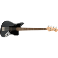 Fender Squier Affinity Series Jaguar Bass H, Laurel Fingerboard, Black Pickguard, Charcoal Frost Metallic