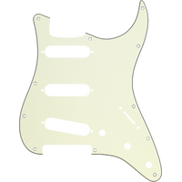 Fender Pickguard - Stratocaster® S/S/S - 11-Hole Mount - Mint Green MG/B/MG 3-Ply