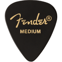 Fender Classic Celluloid, Black, 351 Shape, Medium, (12)