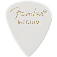 Fender Classic Celluloid, White, 351 Shape, Medium, (12)
