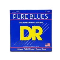DR PURE BLUES - Pure Nickel Electric Guitar Strings - Medium 10-46