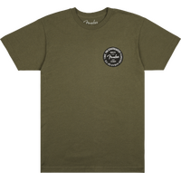 Fender Stratocaster 70th Anniversary Badge Tee, Olive