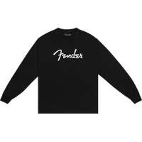 Fender Spaghetti Logo Long-Sleeve T-shirt, Black