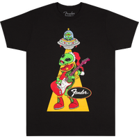 Fender Ugly Christmas Tee, Alien, Black