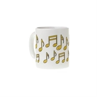 White And Yellow Happy Note Mug