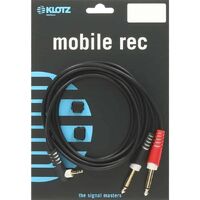 Klotz AY5A0200 2m Y cable 3.5 mm TRS 2x1/4"