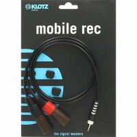 Klotz AY90200 2m Y Cable 3.5mm TRS 2 XLR male