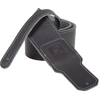 BOSS BSL-25-BLK Leather Instrument Strap, 2.5", Black