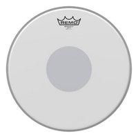 Remo Emperor X Coated Snare Drumhead - Bottom Black Dot, 12 Inch