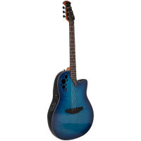 Ovation CE44P-BLFL Blue Flamed Maple Celebrity Elite Acoustic/Electric Guitar