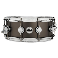 DW Collectors Satin Black Over Brass 5.5x14" Snare