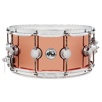 DW Collectors Series Polished Copper 6.5x14" Snare Drum