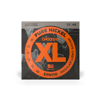 D'Addario EPN110 Pure Nickel Wound Regular Light Electric Guitar Strings - 10-45