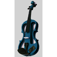 Carlo Giordano EV202 Series 4/4 Size Electric Violin in Blue