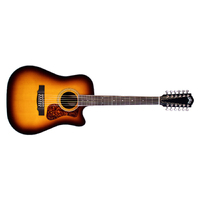 Guild D2612CE Deluxe 12 String Acoustic/Electric - Antique Burst