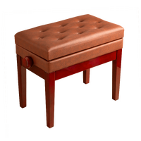 Hemingway HPB25MH Deluxe Piano Stool Polished Dark Mahogany