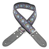 DSL JAC20 Jacquard Weaving Guitar Strap TUK Purple