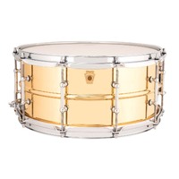 Ludwig L1LB552T Bronze Phonic Smooth Shell 6.5x14" Snare Drum w/ Tube Lugs