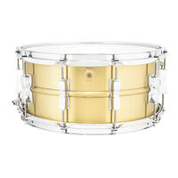 Ludwig L1LB654BM Acro Brass 6.5x14" Brushed Snare Drum