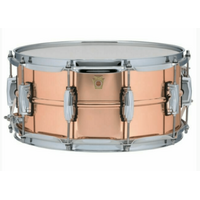 Ludwig L1LC662 Copper Phonic 6.5x14 Smooth Polished Shell Snare w/ Imperial lugs