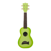 Kala Makala MK-SD/GRNBURST Gloss Dolphin Soprano Ukulele - Green Apple Burst