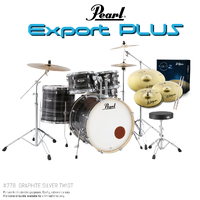 Pearl Export Plus 5pce 22" Fusion Kit Package - Graphite Silver Twist