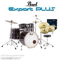 Pearl Export Plus 5pce 22" Fusion Plus Kit Package - Amethyst Twist