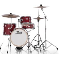 Pearl Midtown 4-Piece Drum Kit w/Hardware - Matte Red