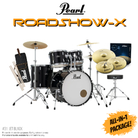 Pearl Roadshow-x 20" Fusion Drum Kit Pack Wine Red