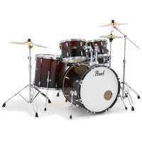 Pearl Roadshow-x 22" Fusion Plus Drum Bundle Garnet Fade