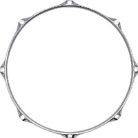 Dixon 14" Chrome Plated, 2.3mm Batter Side Steel Hoop with 8 Ears (Pk-1)