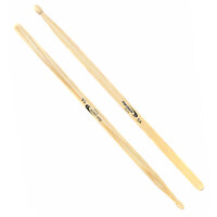 Percussion Plus PP5A 5A Hickory Wood Tip Drum Sticks