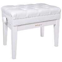 Roland RPB-500 Deluxe Piano Bench Polished White