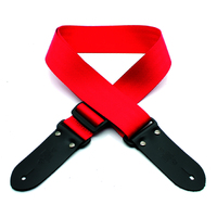 DSL Seat Belt Webbing Guitar Strap - Red