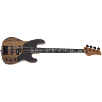 Schecter Model-T 4 Exotic Bass Guitar - Black Limba