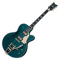 Schecter Coupe Tesla FilterTron Pickups Dark Emerald Green