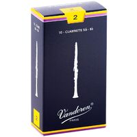 Vandoren Traditional Bb Clarinet Reeds, 2, 10-pack