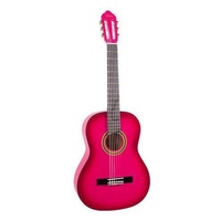 Valencia VC103PKS 3/4 Size Nylon Classical Guitar Pink Sunburst