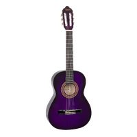 Valencia VC103PPS 3/4 Size Nylon Classical Guitar Purple Sunburst