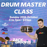 Zack Grooves Masterclass - Sunday 20th October 2024 5pm till 7pm - 1 Person